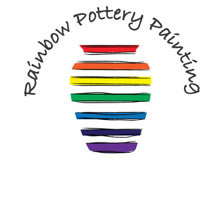 Rainbow Pottery Painting logo