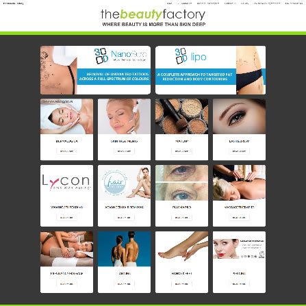 The Beauty Factory Website