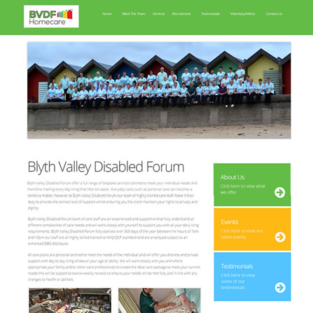 Blyth Disabled Forum website