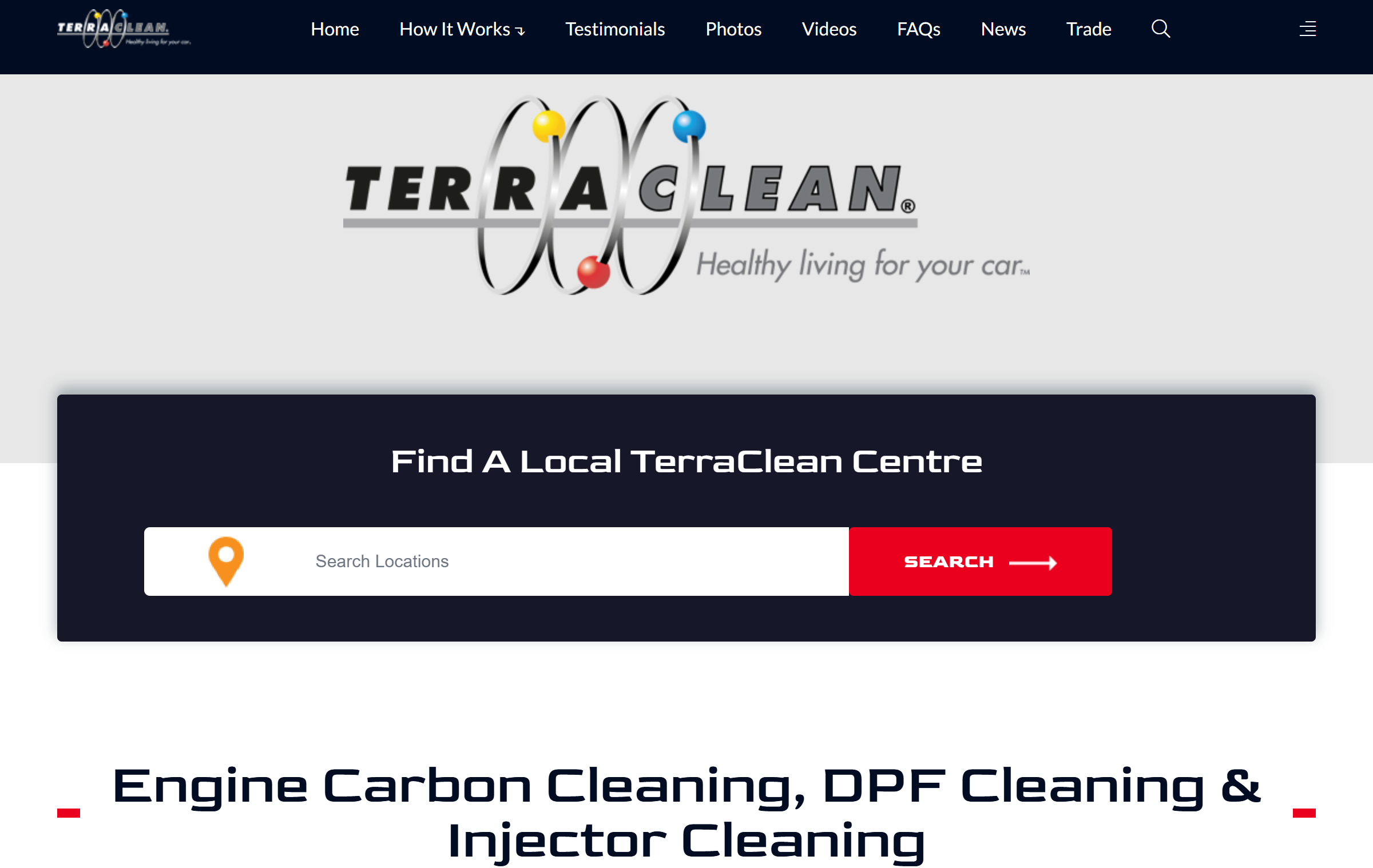 TerraClean website and reseller system developed by Widescope