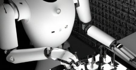 Robot playing chess - image by DALL-E